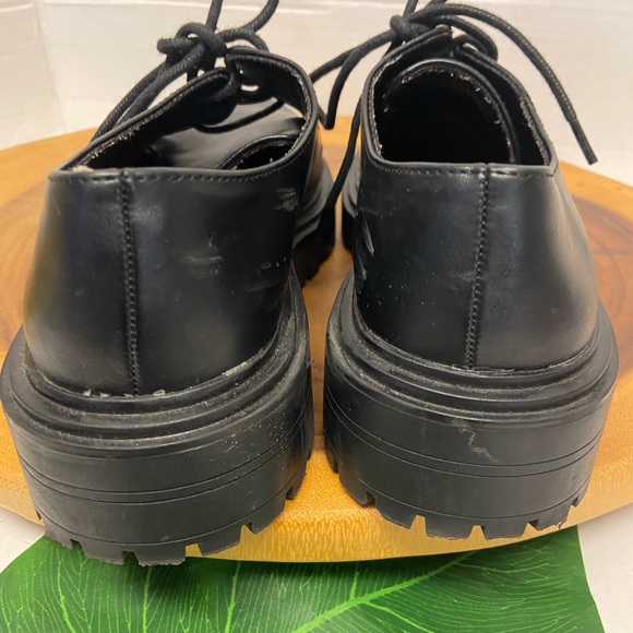 ASOS Platform Laced Combat Boot Platform Oxford - Picture 4 of 11